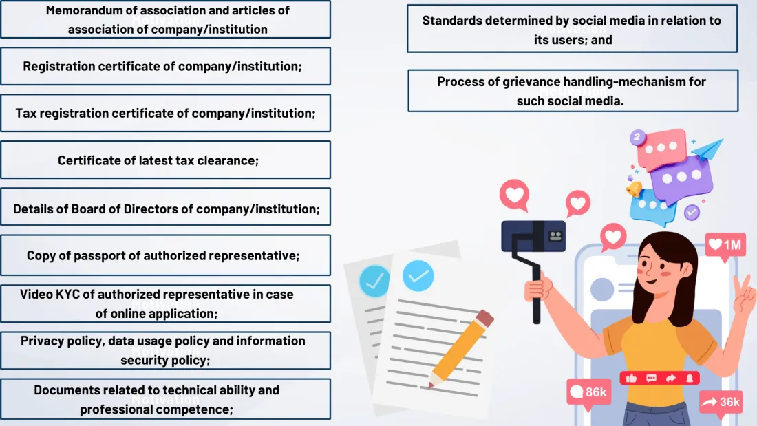 required documents for social media platform registration in Nepal